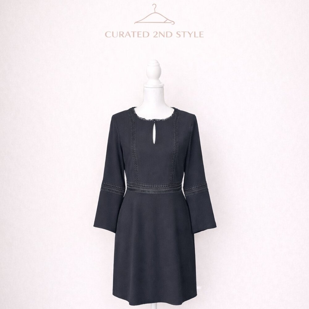 Ann Taylor Black Long Sleeve Dress Size S | Classic Work Dress